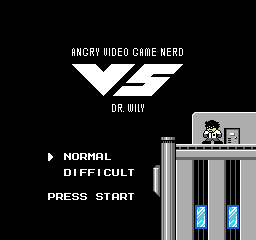 Mega Man - AVGN vs Dr. Wily Title Screen